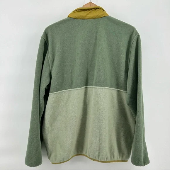 Patagonia Men's Green Microdini 1/2-Zip Pullover Fleece Colorblock Jacket Sz L - Picture 7 of 10